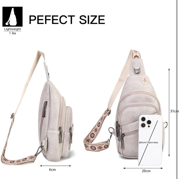 Stylish Gray Sling Bag - Picture 6 of 8